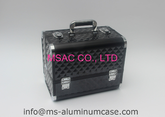 Schwarzer Aluminiumschönheits-Kasten mit zwei Verschlüssen L 260 X W 150 X H 160mm feuchtigkeitsfest