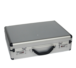 Standardaluminiumlaptop-Kasten mit schwarzem Eckdokumenten-Taschen-Aktenkoffer-Aluminium-Geschäfts-Kasten