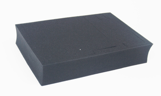 Gestempelschnittener schwarzer geformter Schaum des Schaums für Verpackenwerkzeuge fügen Kästen ein