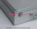 Silberner Diamond Aluminum Briefcase Tool Box, leichter verschließbarer Aluminiumfall