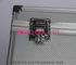 Silberner Diamond Aluminum Briefcase Tool Box, leichter verschließbarer Aluminiumfall