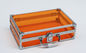 Kleiner Aluminiumacrylsauerschwerer fall mit leerem innerhalb Orange 260 * 170 * 150mm