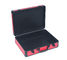 Roter Aluminiumwerkzeug-Kasten mit lederner Anzeige PUs und verpackendem Werkzeug-Leichtgewichtler