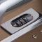Geformter Legierungs-Aluminiumnotizbuch-Tragekoffer-goldener Verschluss für Sicherheit