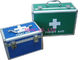 Blauer Aluminiumkasten der ersten Hilfe/medizinischer Spinnerkasten für schützen Doktor Instruments