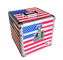 Speicherrechtssache 7&quot; Amerika-Flagge DVD alu Magazin für CDS USA kennzeichnen Aluminiumkasten