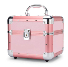 Verkleidungsbeständige Aluminium-Kosmetikkoffer 0,8 Kgs Leichtgewicht Make-up Schönheitsbox für den Transport