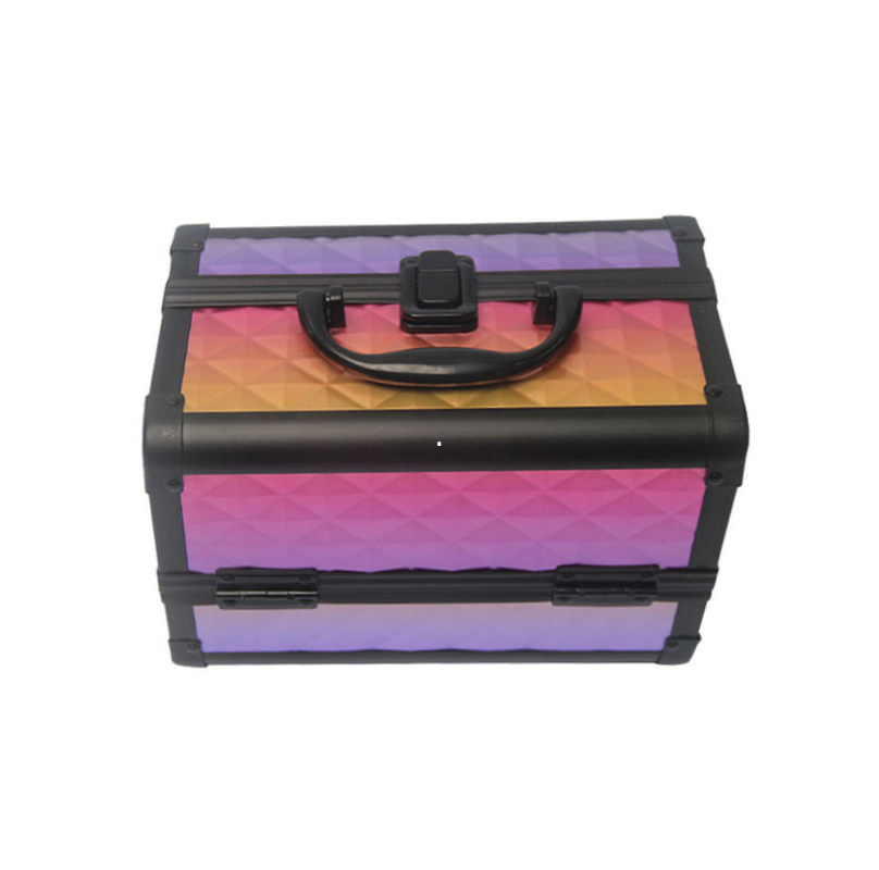 Aluminium-Kosmetik-Zugkasten für Make-up-Künstler mit ABS- oder PVC-Material