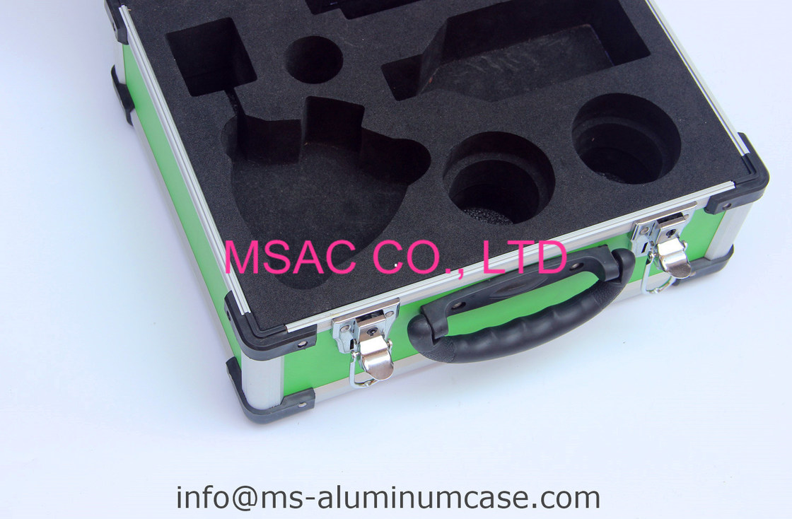 Grüner Aluminiumschwerer fall mit gestempelschnittener EVA Inside For Medical Accessories