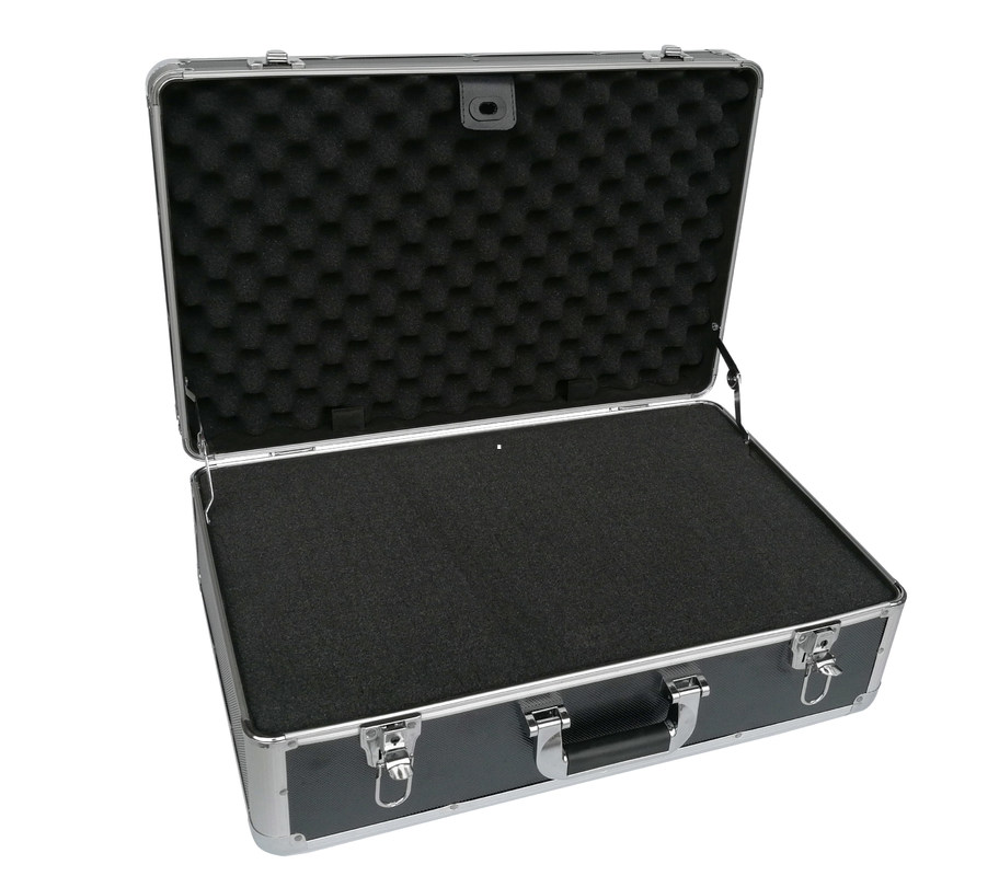 Großes Werkzeug-Geschäfts-Aluminium- Fall, schwarzer Aluminium-Carry Case With Foam Insert