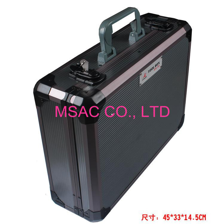 Gray Lockable Aluminum Tool Case-ABS mit Aluminiumrahmen L 450 X W 330 X H 145mm