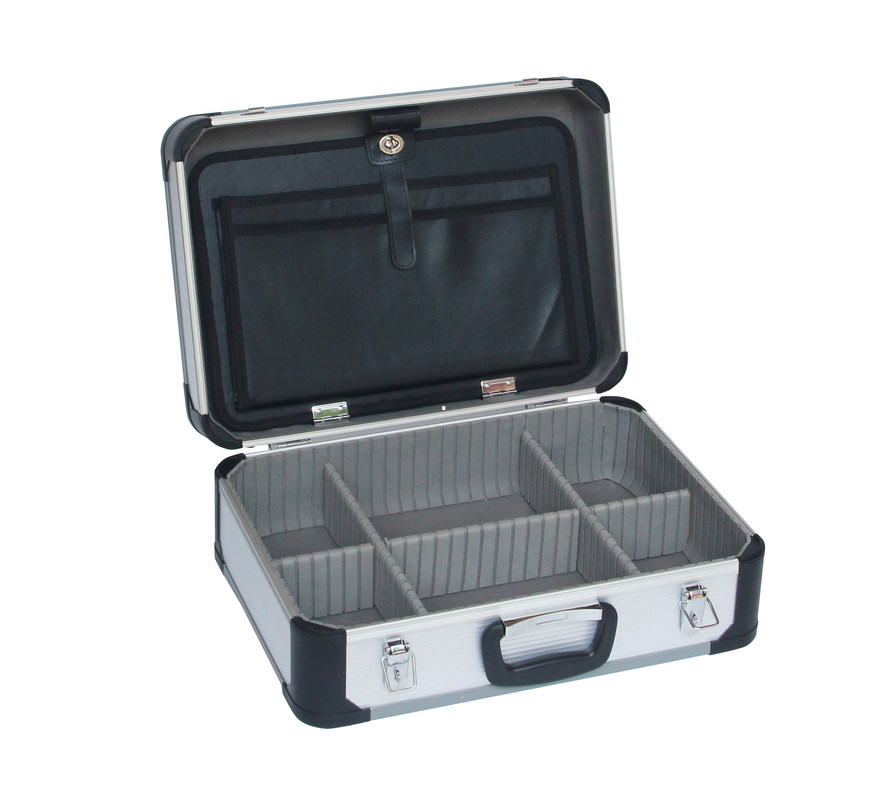 Moderner Aluminiumkasten FSD-MS1604 der ersten Hilfe mit runder Plastikecke