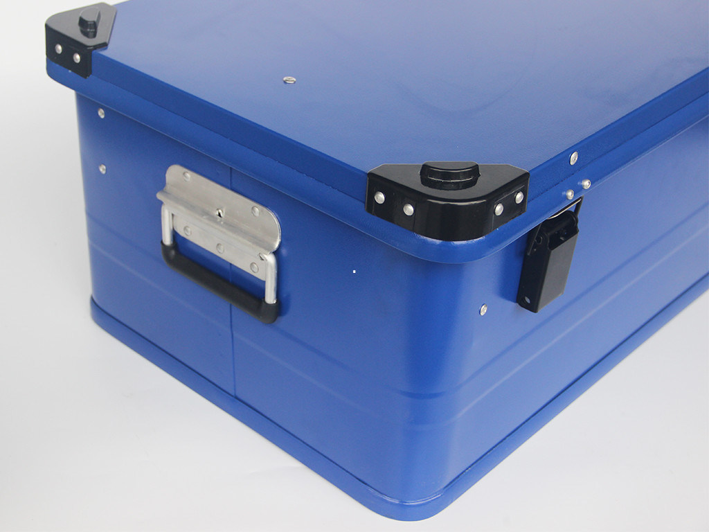Kundengebundener malender Aluminiumspeicherfall mit 1.0mm Stärke-Aluminiumplatte in der blauen Farbe