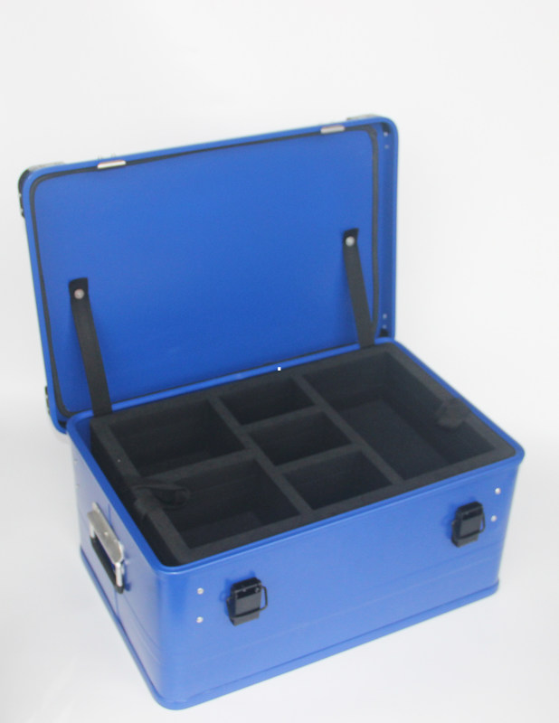 Kundengebundener malender Aluminiumspeicherfall mit 1.0mm Stärke-Aluminiumplatte in der blauen Farbe