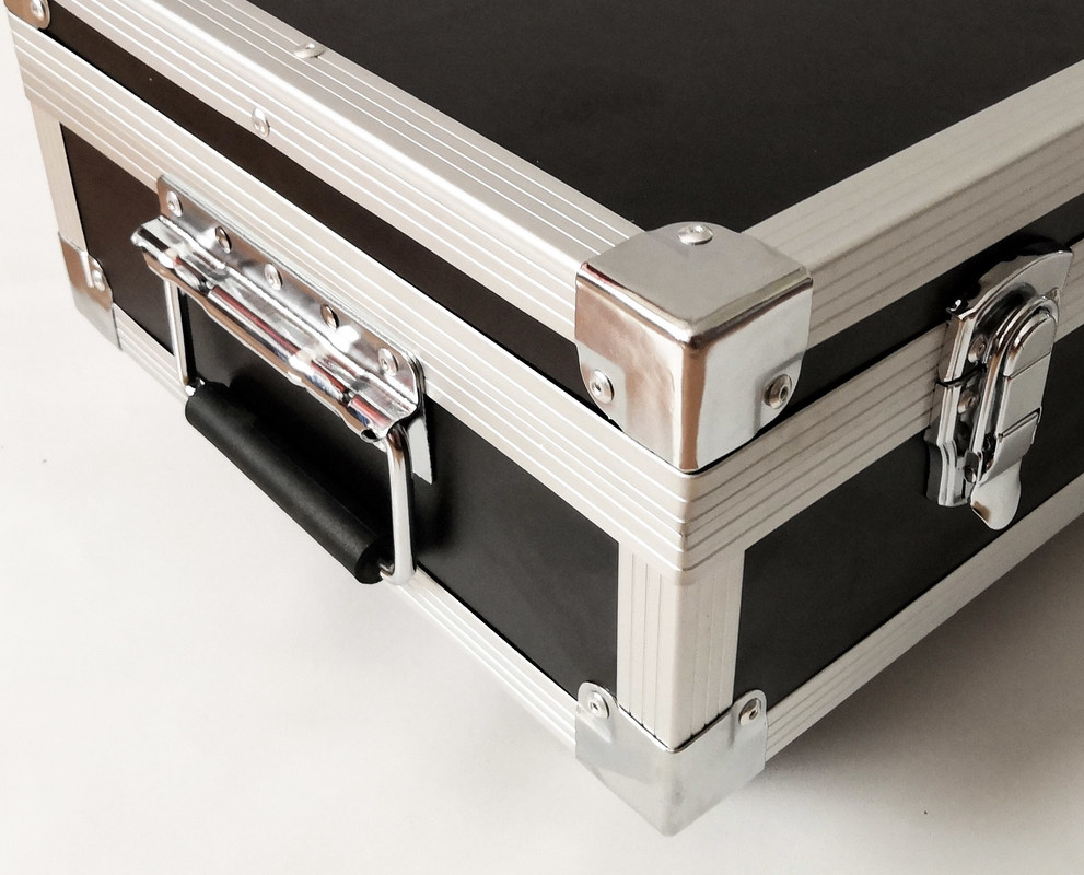 Große Größen-Aluminiumflug-Fall mit vier Rädern, kundengebundener Aluminiumstraßen-Kasten