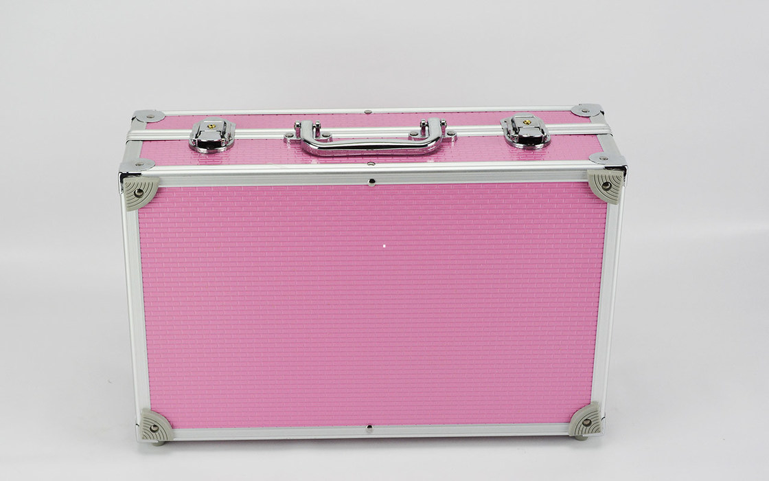 Kundenspezifisches Rosa-harter AluminiumTragekoffer für elektronische Kabel-Werkzeug-Größe 360 * 240 * 100mm