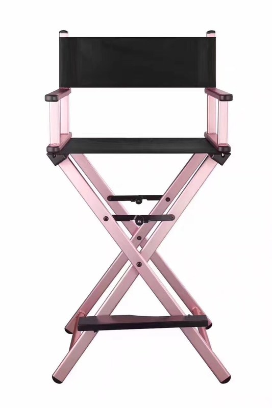 Aluminiumberufsmake-upstuhl für Salon-Leichtgewichtler-Rosa-Farbe