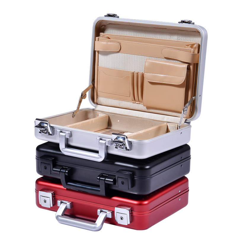 MS-M-04 fertigte Aluminiumlegierungs-Aktenkoffer-nagelneuen gute Qualitäts-Aluminiumtragekoffer besonders an