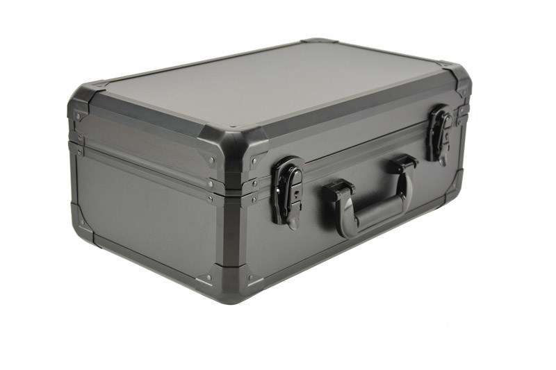 18 Zoll-X12-Zoll X 6 Zoll Protable-Schwarz-Aluminiumwerkzeug-Tragekoffer