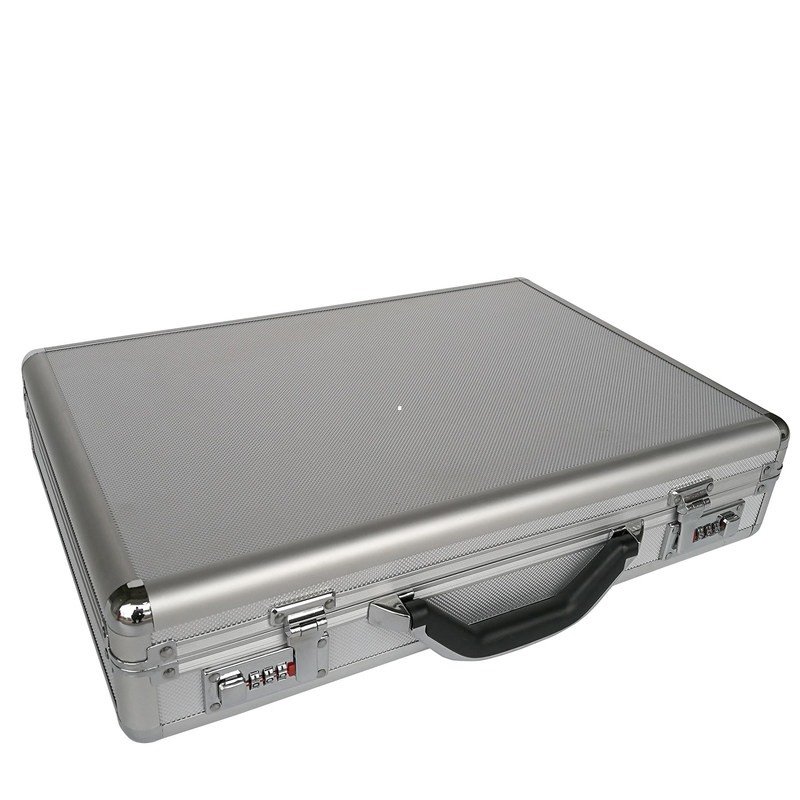 Aluminiumaktenkoffer Funtional mit zwei Verschlüsse silbernem ABS Piloten Case For Business