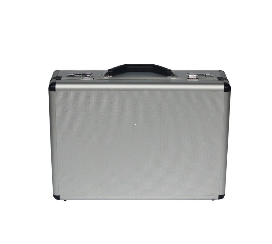 Standardaluminiumlaptop-Kasten mit schwarzem Eckdokumenten-Taschen-Aktenkoffer-Aluminium-Geschäfts-Kasten