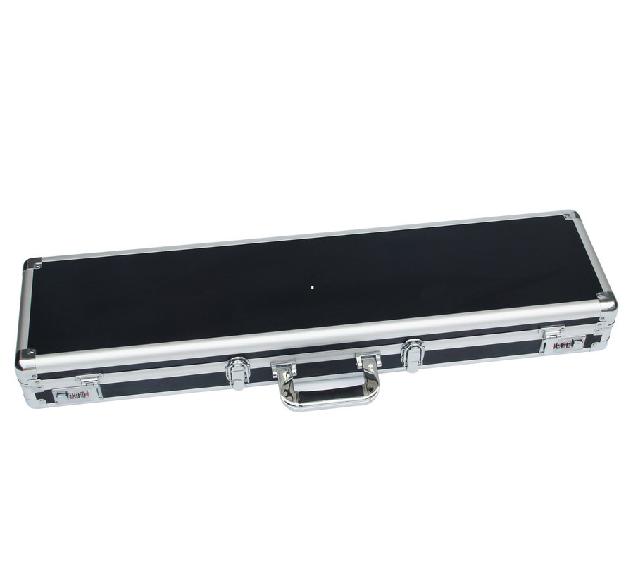 Langer Aluminiumsnooker-Fall-Schwarz-Pool-Kasten für Stichwort-Wellen-Schaum klebte Aluminiumstichwort-Kasten