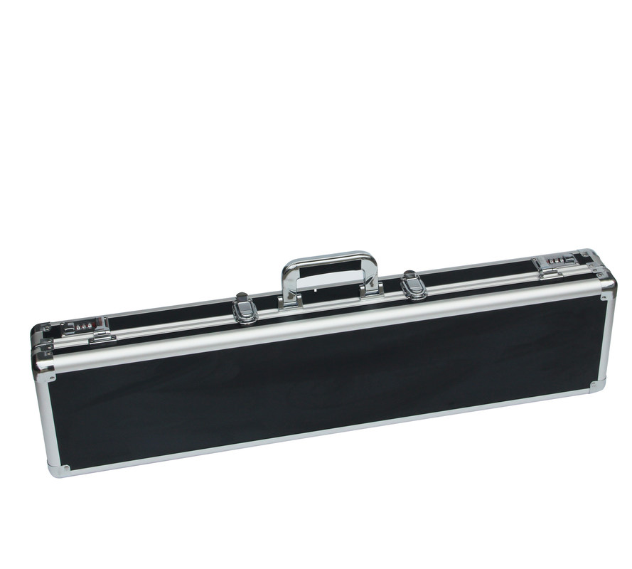 Langer Aluminiumsnooker-Fall-Schwarz-Pool-Kasten für Stichwort-Wellen-Schaum klebte Aluminiumstichwort-Kasten