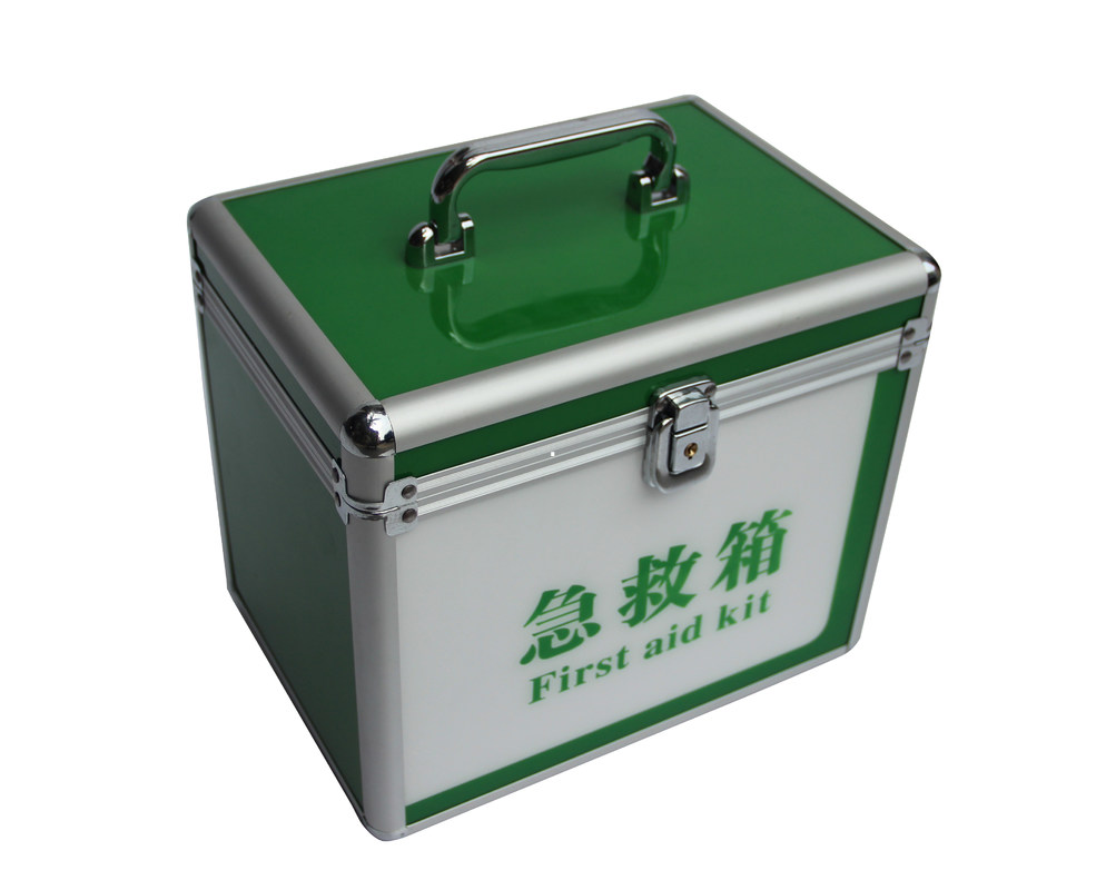 Acrylgrün-Aluminiummedizin Carry Case With Dividers Inside doktor-First Aid Case