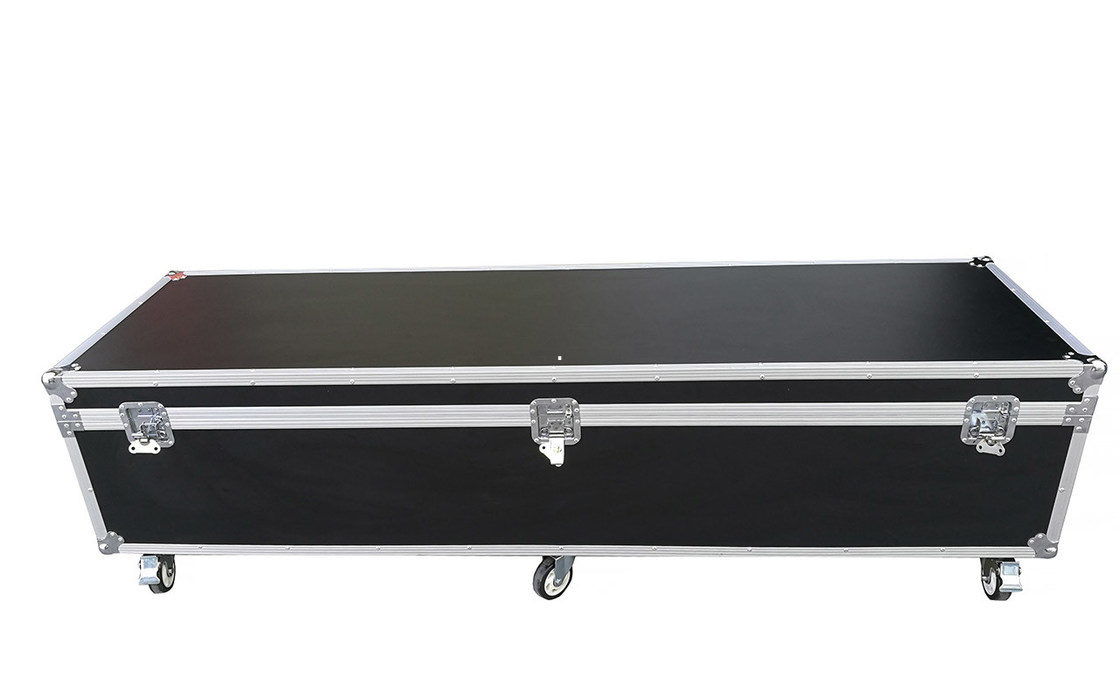 Großes Aluminiumflug-Fall-Schwarz-Instrument Carry Case With Six Wheels für Ausrüstung