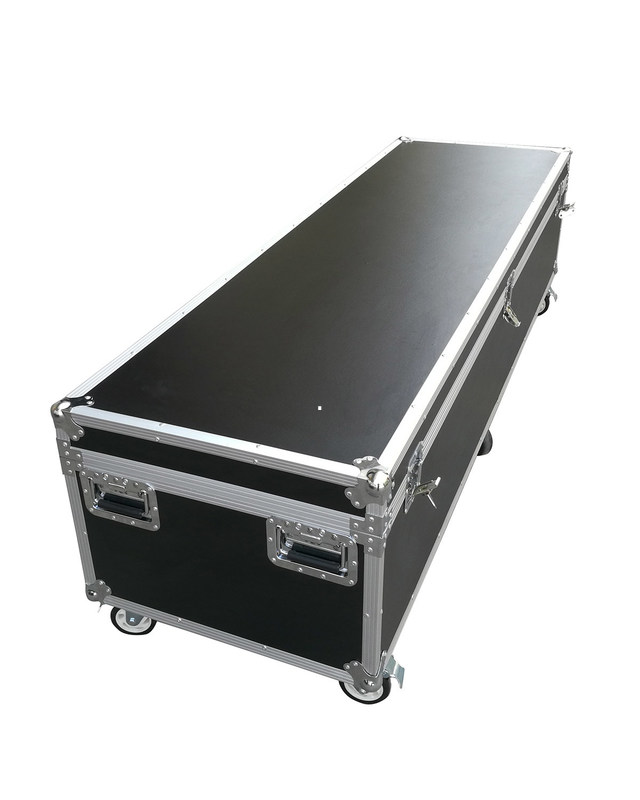 Großes Aluminiumflug-Fall-Schwarz-Instrument Carry Case With Six Wheels für Ausrüstung