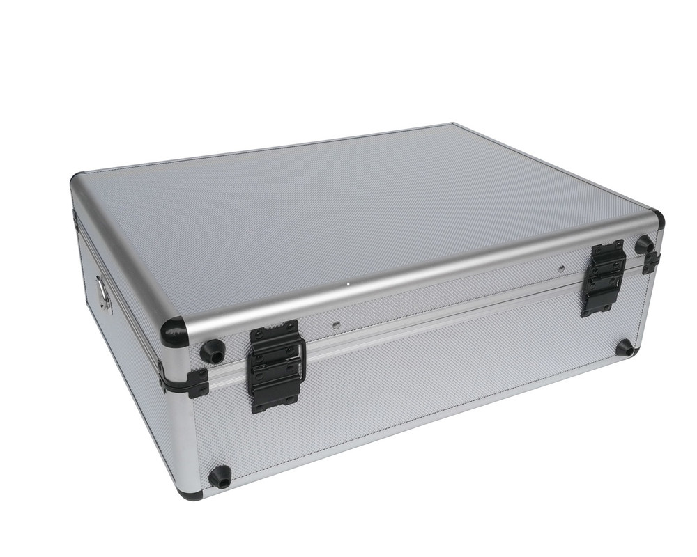 Schwarze verschließbare tragende Innenkästen silbernes Aluminiumwerkzeug-Carry Case With Tool Panels