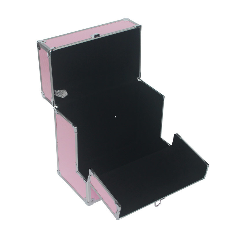 Rosa Aluminiumspeichergerichtsakte LP 50 Fall-leere Innen für DVD-/CDzusätze