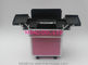 Rosa-Laufkatzen-Aluminiumschönheits-Kasten mit Rädern und großer Speicherkapazität