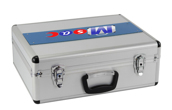 OEM/ODM Großhandel Silber-Aluminium-Träger mit kundenspezifischer Schnittfoam-Einlage und Logo